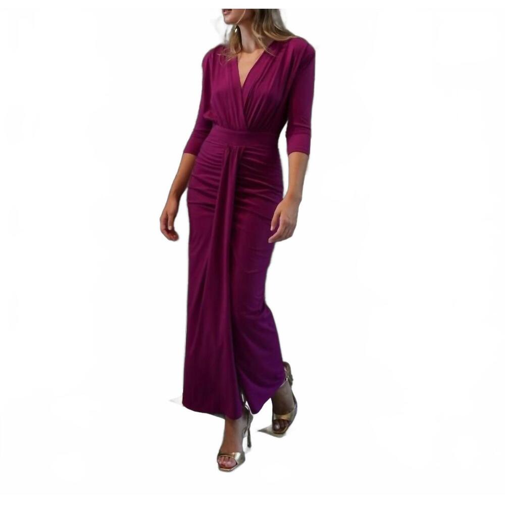 NEW CAYRO WOMAN long wedding guest dress in purple